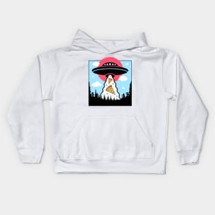 Pizza Abduction Kids Hoodie